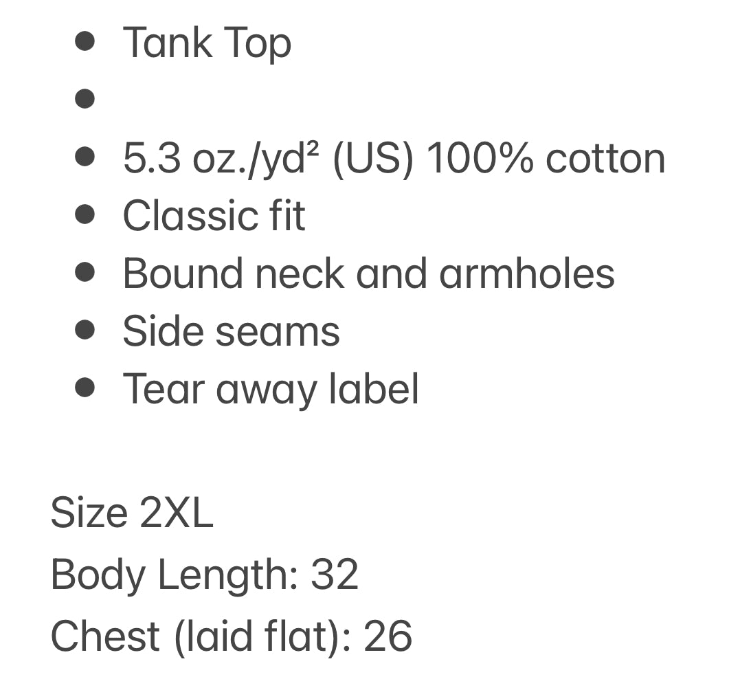 RTS -8 Unisex Size 2XL Tank Top