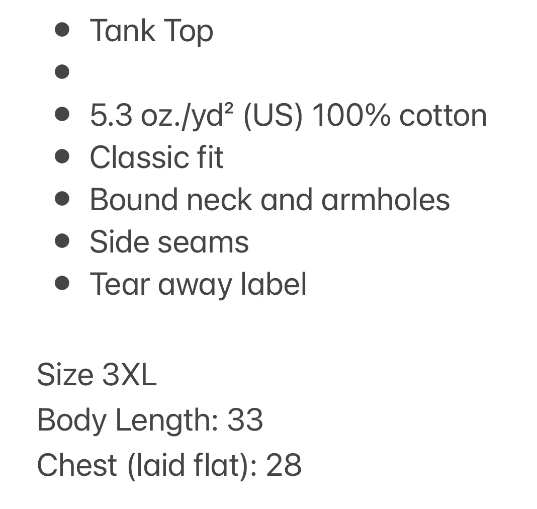 RTS -9 Unisex Size 3XL Tank Top