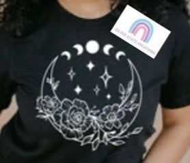 Flower Moon - White Ink