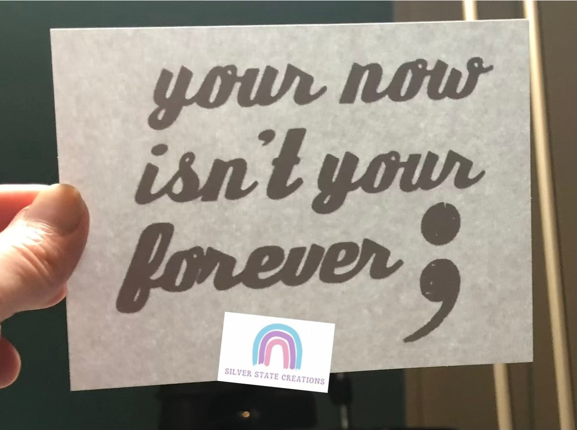 Your Now Isn't Your Forever; - Pocket Design