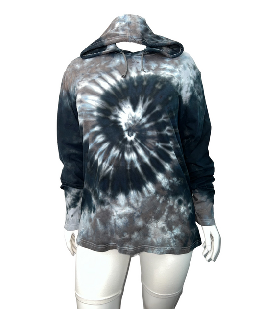 2XL Unisex Long Sleeve Hooded Tshirt