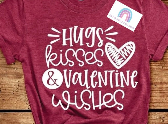 Hugs Kisses Valentine's Wishes 2