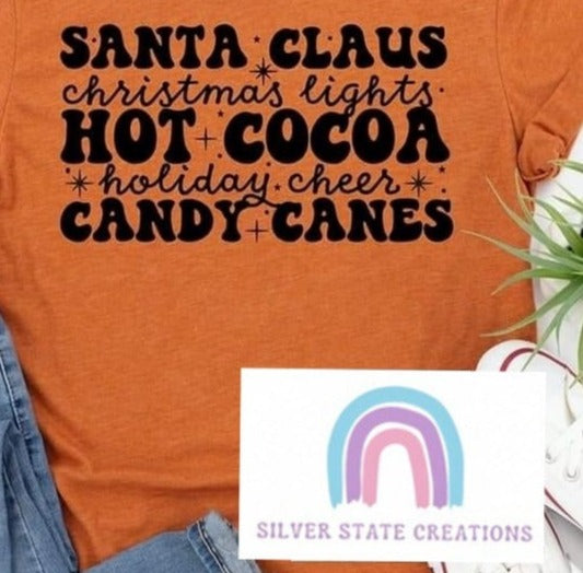 Santa Claus Hot Cocoa Candy Canes