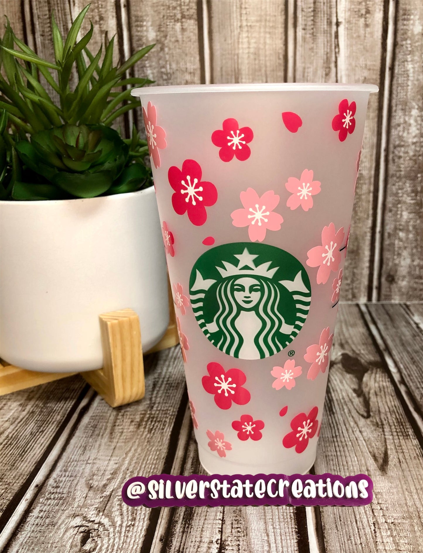 Cherry Blossom Reusable 24oz Cold Cup